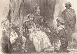 Chikka Veerarajendra - The Last King of Coorg with the princess Gowramma